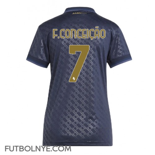 Camiseta Juventus Francisco Conceicao #7 Tercera Equipación para mujer 2024-25 manga corta